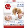 TRUDI BABY CARE PANNOLINO BAMBINI MAXI 7/18 KG 18 PEZZI