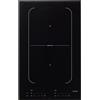 Asko HI 1355 G Piano cottura a induzione Domino, 33 cm, Vetro Nero, 3700 W