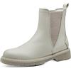 MARCO TOZZI Stivaletti Chelsea Donna in Pelle Sintetica Bassi, Cream, 38 EU