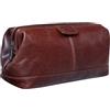 STILORD Laurin Beauty Case uomo in pelle Trousse da viaggio Porta trucco rigido Portatrucco Pochette vintage cuoio Colore:conciata al vegetale marrone scuro