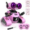 Yerloa Robot Interattivo per Bambini e Ragazze - Giochi Ricaricabili Telecomandati con Adesivo, Danza e Musica - Regalo per 3-8 Anni