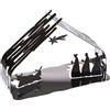 Alessi Bark Crib BM09 - Presepe di Design in Acciaio Inossidabile con Particolari Dorati, Lucido