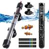 Silkwish Riscaldatore Acquario 100w 100-120L con Ventose, Temperatura Regolabile Riscaldatore Acquario Tartarughe D'acqua con Coperchio di Protezione, Termoriscaldatore Acquario con Adesivi di Temperatura