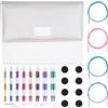 KnitPro Ferri da Maglia intercambiabili: Deluxe: Set di 8 e Accessori, Alluminio, Assorted, Diverse