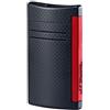 S.T. Dupont Dupont / Maxijet / accendino / cromo laccato nero opaco, finiture rosse - 020160N