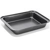 Kytpyi Teglia Forno Rettangolare, Teglia Forno, 34 * 24 * 6cm Ampio e Profondo Teglia per Pizza con Rivestimento Antiaderente, Anti-aderente Teglie Da Forno per Torte, Dessert, Pizza, Carne, ecc.