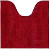 Decomira Tappeto Bagno Antiscivolo in Ciniglia | Tappetino bagno super assorbente, lavabile in lavatrice | Per il bagno, la doccia, la vasca da bagno o come tappetino WC | Rosso - 45x45 cm WC