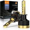 D-Lumina Lampadine LED H1 Canbus,120W 30000LM Kit LED chiave dorata High Lumens Bianco 6500K,IP68 Impermeabile e Sistema di Raffreddamento Avanzato,2 Confezione