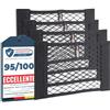 Upgrade4cars Rete Portaoggetti da Bagagliaio | 4 x Porta Oggetti per Auto 40 x 25 cm | Organizer Tasca per Baule Universale & Elastica | Accessori Interni Gadget