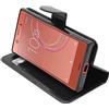 ebestStar - Cover Compatibile con Sony Xperia XZ1 Compact Custodia Portafoglio Pelle PU Protezione Libro Flip, Nero [Apparecchio: 129 x 64 x 9.3mm, 4.6'']