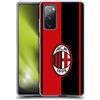 Head Case Designs Licenza Ufficiale AC Milan Rosso E Nero Stemma Custodia Cover in Morbido Gel Compatibile con Samsung Galaxy S20 Fe / 5G