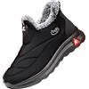 GILKUO Stivali Donna Invernali Stivaletti Scarpe Neve Inverno Bassi Pelliccia Pelo Impermeabili Foderato Caldo Rosso 41