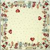 BIANCHERIAWEB Tovaglia Natale Centrino Runner Tavolo Centrotavola Gnomo Fiocco Neve 100x100 Gnomo Fiocco Neve