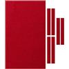 PolyMath Panno per Tavolo da Biliardo, con 6 Strisce per Tavolo da Biliardo da 2,4/2,6/2,8m, Verde, Blu, Rosso