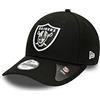 New Era Las Vegas Raiders cap NFL 9Forty Basecap verstellbar Kinder American Football Kappe Schwarz - Youth