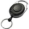 Durable 819801 - Chiocciola yo-yo Style Led, ovale, gancio integrato, anello portachiavi, luce LED, lunghezza 80 cm, nero