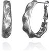 Namana Grandi Orecchini a Cerchio Argento da Donna, Grandi Orecchini a Cerchio Intrecciati, Orecchini Cerchio Grandi da Donna con Confezione Regalo, Regalo per Lei