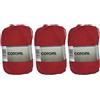 Hanselhome Gomitolo di Cotofil 100% Cotone Perfetto per Il Fai da Te e Il Lavoro a Mano (Colore Rosso 100 g, ca.220 Metri Confezione da 3 pz)