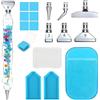 Vegena Penna Diamond Painting Kit, Diamond Painting Accessori Penna con 6 Pennarelli Intercambiabili in Metallo, per Pittura con Diamanti, Strumento per Pittura con Diamanti Fai da Te
