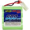 Carson 500608256 9,6V/600mAh NiMH Amphi Pow.Truck Mini Plug Tamiya - batteria di ricambio; batteria RC, accessori per veicoli telecomandati, batteria di ricambio per il modellismo