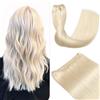 Sindra Extension Capelli Veri Tessitura 16 Pollici/40cm 80 Grammi Matassa Extension Capelli Veri Biondo Platino Sew in Weft Extensions Human Hair(weft#60-40cm)