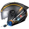 Westt Casco Jet vintage Retro moto uomo donna ruolo casco ciclomotore Mofa  Vespa pilota moto a mezza calotta Chop, ECE DOT certificato, nero, M (57-58  cm) : : Auto e Moto