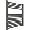 ERCOS Scaldasalviette Termoarredo Bagno Dimensioni 750x770 MM Radiatore Colore Quarzo Opaco , Attacchi da 1/2 Fornito Con Kit Montaggio