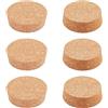 BENECREAT 6 pz Tappi per Bottiglie di Sughero, Tappi di Sughero Conici in Legno Resistenti. Tappi di Sughero per Bottiglie di Vetro di Birra e Vino e Progetti Artigianali Fai-da-Te, 71x65x20mm