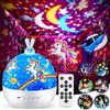One Fire [Caja de Regalo] Proiettore Stelle Soffitto, 15 Films Luce Notturna, Bluetooth Musica 360° Lampada Proiettore, USB Ricaricabile Regalo Bambini