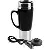 OeyeO 12V Bollitore Elettrico per Auto Portatile, 450ML Caldaia per acqua Potabile in tazza da Viaggio per auto in Acciaio Inossidabile per Acqua Tè Caffè Latte(12V)