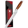 WILDMOK Kinfe per pane da 20,4 cm, tagliapane seghettato professionale, coltello da torta in acciaio tedesco con impugnatura ergonomica, coltello da panettiere ultra affilato