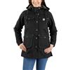 Carhartt Giacca da donna Relaxed Fit - Giacca isolata in cotone con cappuccio rimovibile, Nero , M