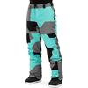 SIROKO - Pantaloni da Sci e snowboard P1 Sleet - M - Turchese/Grigio