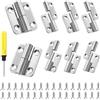 DesertBoy 8 Pezzi Cerniere per Porta Staccabili, 37mm Cerniere Staccabili, Cerniere Acciaio Inox mit Schrauben und Schraubendreher per Cancelli in Legno Finestre(4 Pezzi Sinistra + 4 Pezzi Destra)
