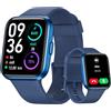 Tensky Smartwatch Donna Uomo1.8 Orologio Chiamate e Risposta Alexa Integrata Smart Watch con Cardiofrequenzimetro SpO2 Stress, 100 modalità Sport, Monitoraggio del Sonno IP68, per Android iOS Blu