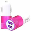 PH26 Caricatore accendisigari USB rosa per auto a doppia porta ultra veloce USB X2 Car Charger 12/24V ** alle norme CE ** compatibile per Motorola Edge 40 Pro