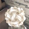 Lampadesign Lampada da comodino Camera da letto Led Sfera Bianca Moderna Abat jour Fiocco 25 cm - Luci Lampade Paralumi comodini design tavolino soggiorno - Illuminazione stanza Lampadina e27 Luce rilassante
