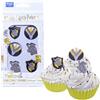 PME Harry Potter Set 6 Decorazioni di Zucchero edibili per cupcakes, Hufflepuff