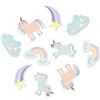 Folat 68321 Coriandoli da tavola XL Unicorns & Rainbows - 45 pezzi