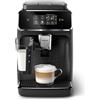 Versuni Philips Serie 2300 Macchina da caffè automatica - 4 tipi di bevande, Display touch screen a colori, LatteGo, SilentBrew, Macinacaffè in ceramica al 100%, Filtro AquaClean. Nero Opaco (EP2330/10)