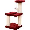 Kasmole Tiragraffi moderno - Torre da arrampicata per gatti - Cat Stand Nessuna cattura di briciole, gatto sdraiato e base quadrata stabile a riposo per gatto e