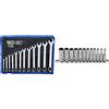 BGS-technic Bgs Set Di Chiavi Combinate In Pollici Dimensioni, 1/4 15/16 Pollici & 2757 2757-Set Di Inserti Per Chiave A Bussola Dodica, Profonda, 6,3 Mm (1/4)