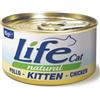 LifeCat Natural Kitten da 85 gr Gusto Pollo