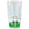 Floatarama Deluxebase Panda Bicchiere in plastica acrilica con figurine di animali fluttuanti. Bicchiere da viaggio indistruttibile da 250 ml per bambini e adulti
