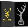 LKKCHER Apribottiglie di Birra con Corna di Cervo e Renna, Regalo per Matrimonio, Natale, Festa di Compleanno, Regalo per Uomini, Donne, Papà, Mamma, Ospiti, Souvenir per Fan di Cervi Cacciatori