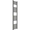 ERCOS Scaldasalviette Termoarredo Bagno Dimensioni 400x1800 MM Radiatore Colore Quarzo Opaco , Attacchi da 1/2 Fornito Con Kit Montaggio