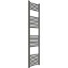 ERCOS Scaldasalviette Termoarredo Bagno Dimensioni 450x1800 MM Radiatore Colore Quarzo Opaco , Attacchi da 1/2 Fornito Con Kit Montaggio