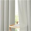 PONY DANCE Tende Lino per Interni con Anelli Tende Moderne per Soggiorno Decorazione Filtro Luce Linen Curtains per Salotto Moderne 2 Pezzi L 140 x A 220 CM, Grigio Chiaro