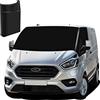 MaxEarn Transit Custom Auto Parabrezza 600D Oxford Blackout Parasole Frontale Termometri, Parabrezza Wrap Cover Impermeabile Resistente alle intemperie Anti UV/Ice/Frost per Ford