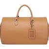 Modoker Borsone da donna convertibile in pelle con tracolla, borsone da viaggio 2 in 1 da appendere, Caff